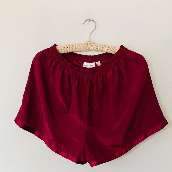 Vintage Victoria’s Secret maroon pajama set | button down top and shorts | LG - Picture 6 of 8